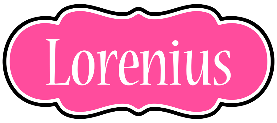 Lorenius invitation logo