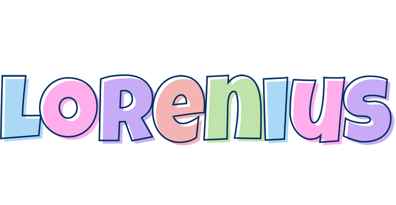 Lorenius pastel logo