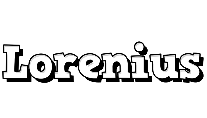 Lorenius snowing logo