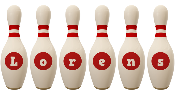 Lorens bowling-pin logo