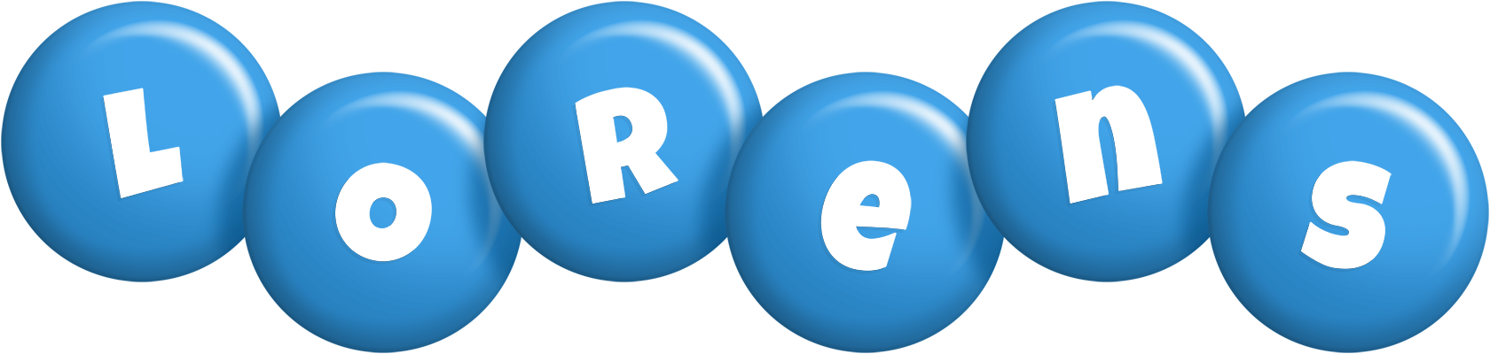 Lorens candy-blue logo