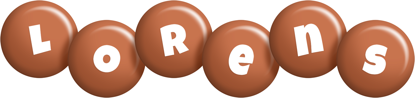 Lorens candy-brown logo