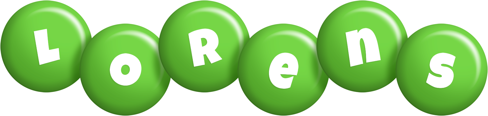 Lorens candy-green logo