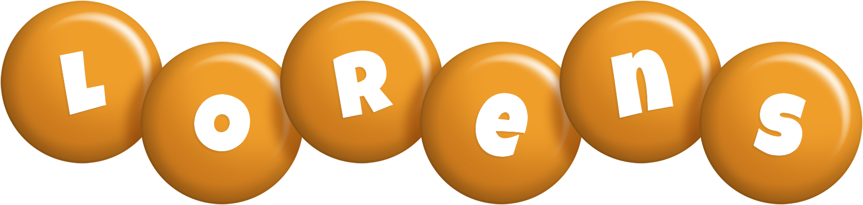Lorens candy-orange logo