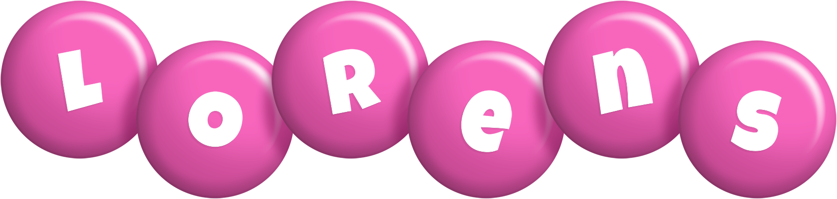 Lorens candy-pink logo