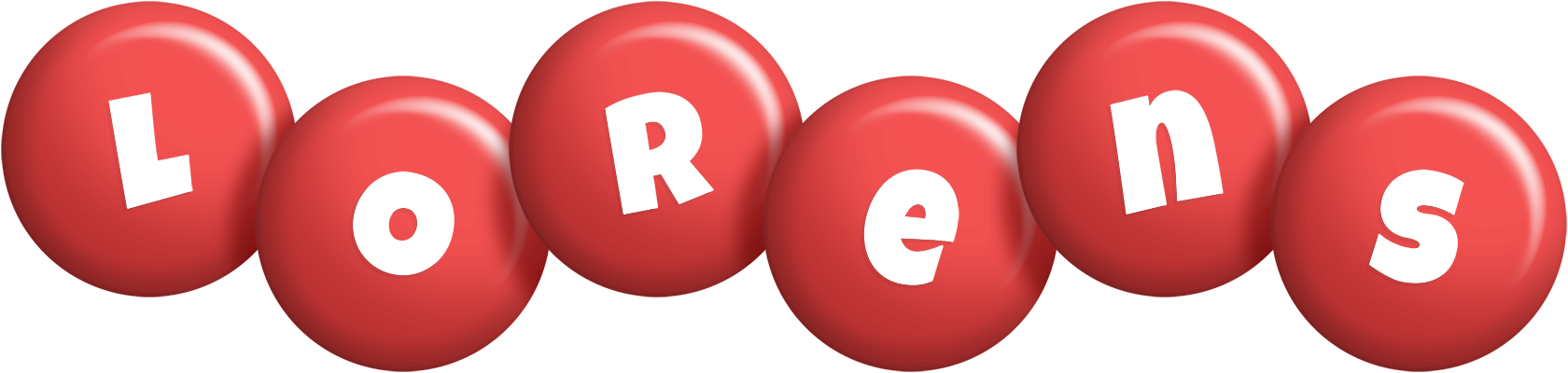 Lorens candy-red logo