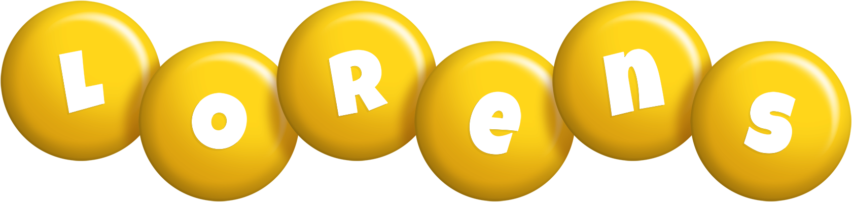 Lorens candy-yellow logo