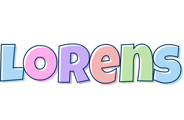 Lorens pastel logo