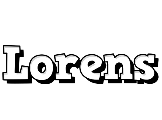 Lorens snowing logo