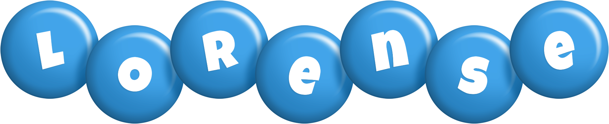Lorense candy-blue logo