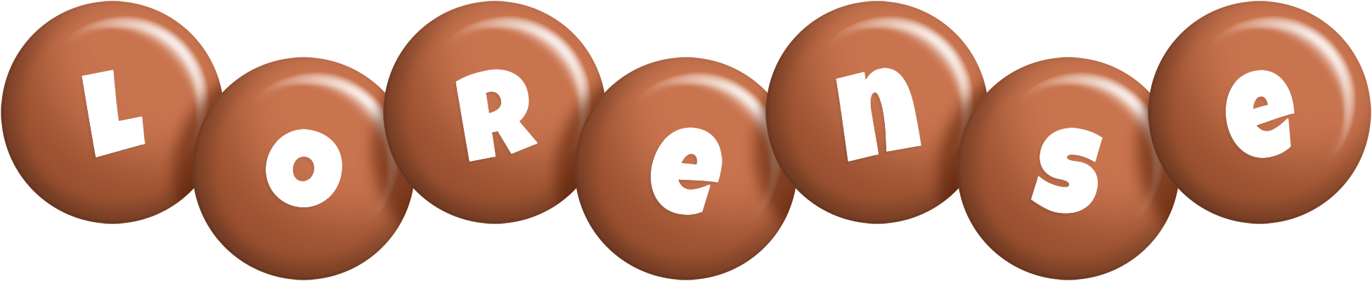 Lorense candy-brown logo