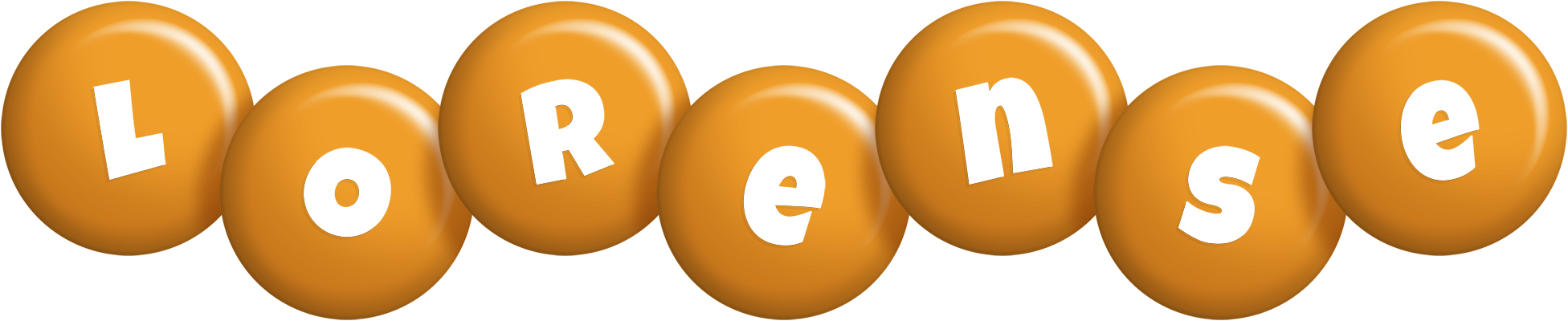 Lorense candy-orange logo