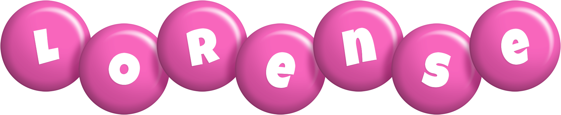 Lorense candy-pink logo