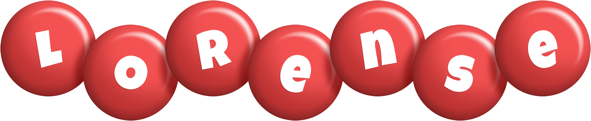 Lorense candy-red logo
