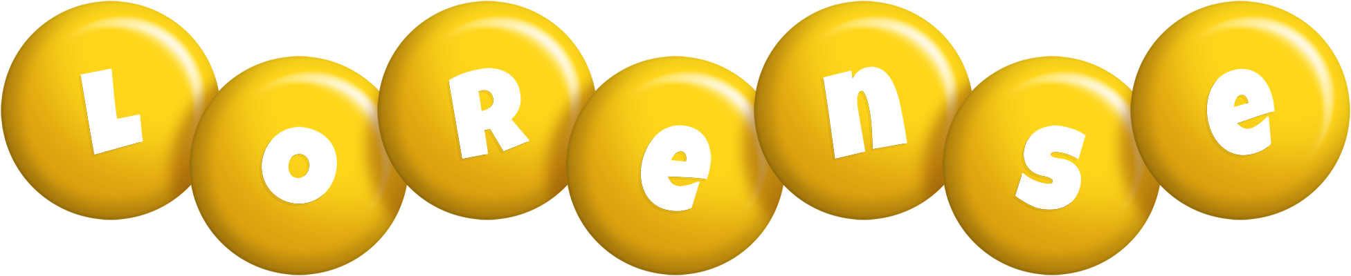 Lorense candy-yellow logo