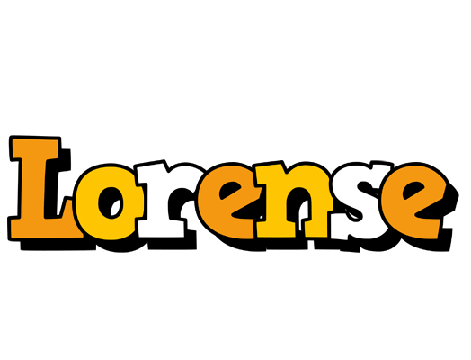 Lorense cartoon logo