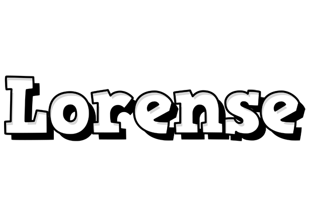 Lorense snowing logo