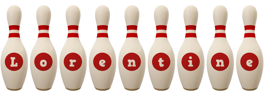 Lorentine bowling-pin logo