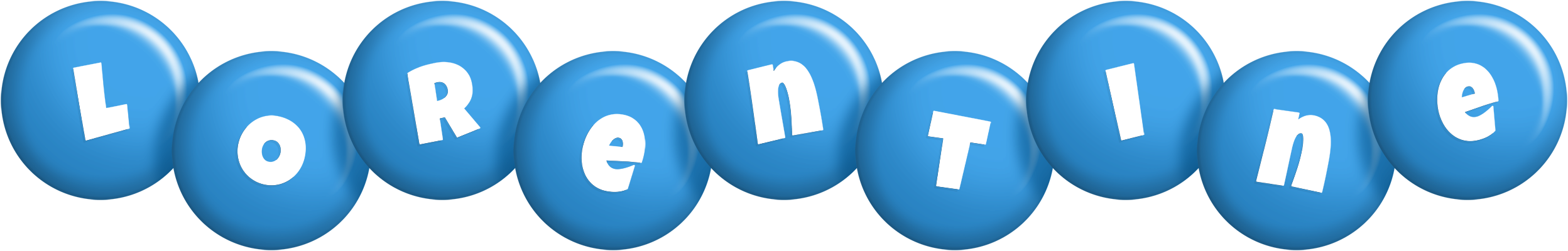 Lorentine candy-blue logo