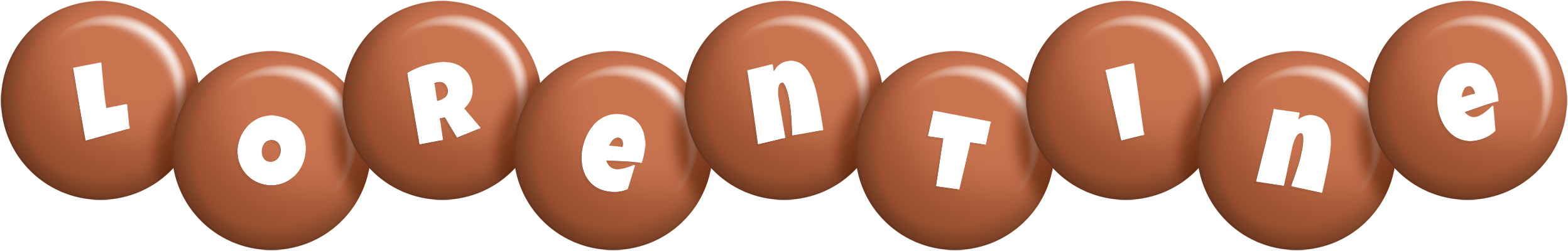 Lorentine candy-brown logo
