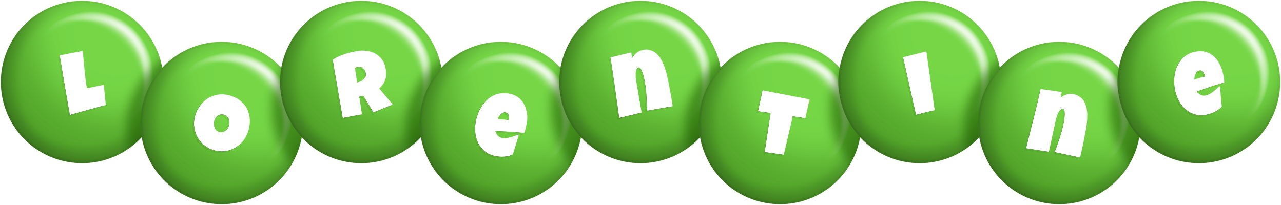 Lorentine candy-green logo