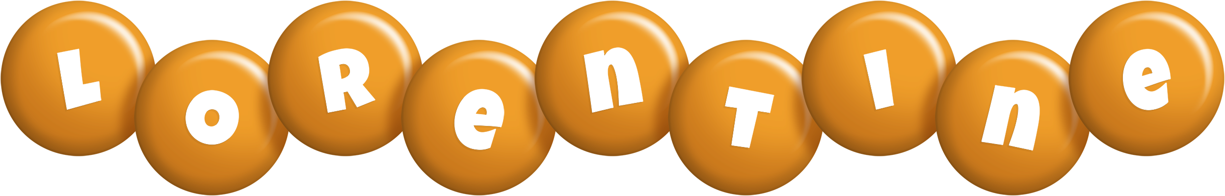 Lorentine candy-orange logo