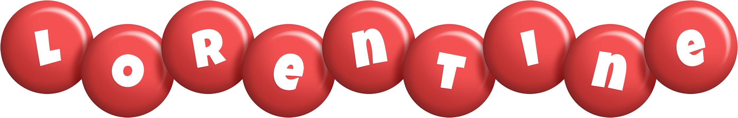 Lorentine candy-red logo