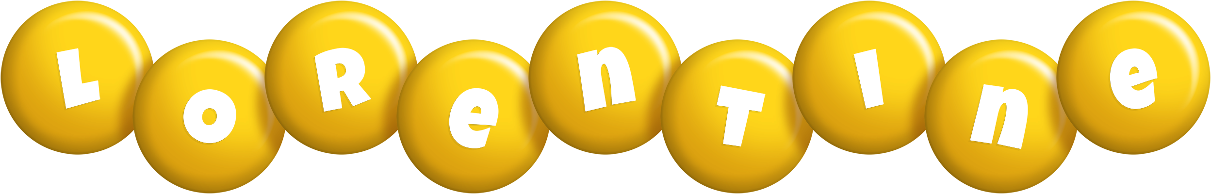Lorentine candy-yellow logo