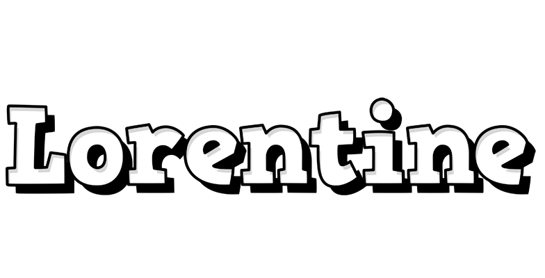 Lorentine snowing logo