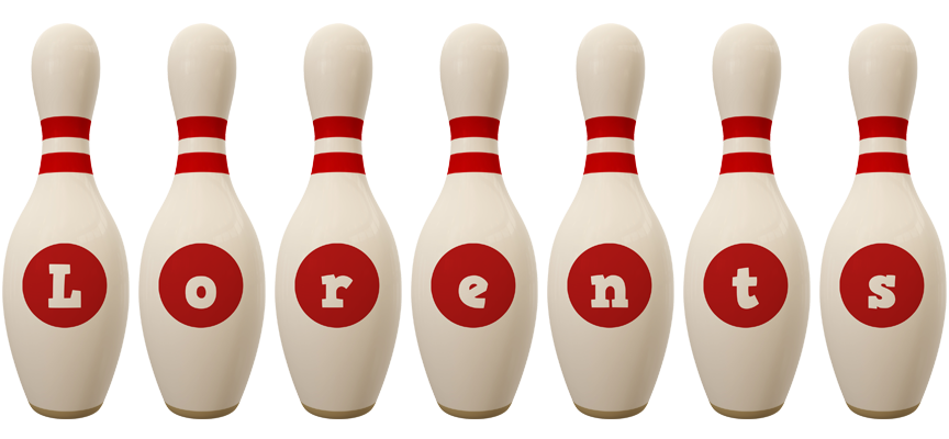 Lorents bowling-pin logo
