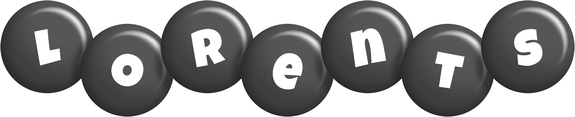 Lorents candy-black logo