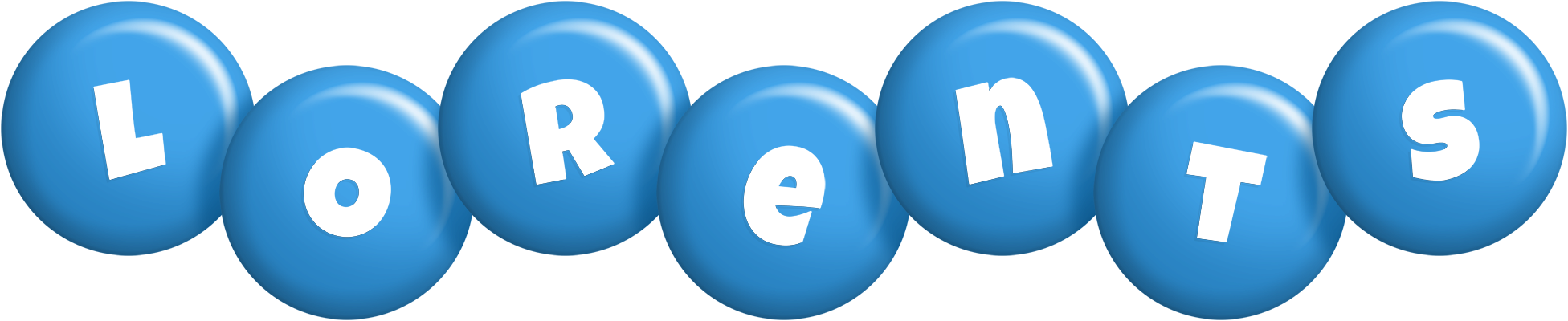 Lorents candy-blue logo