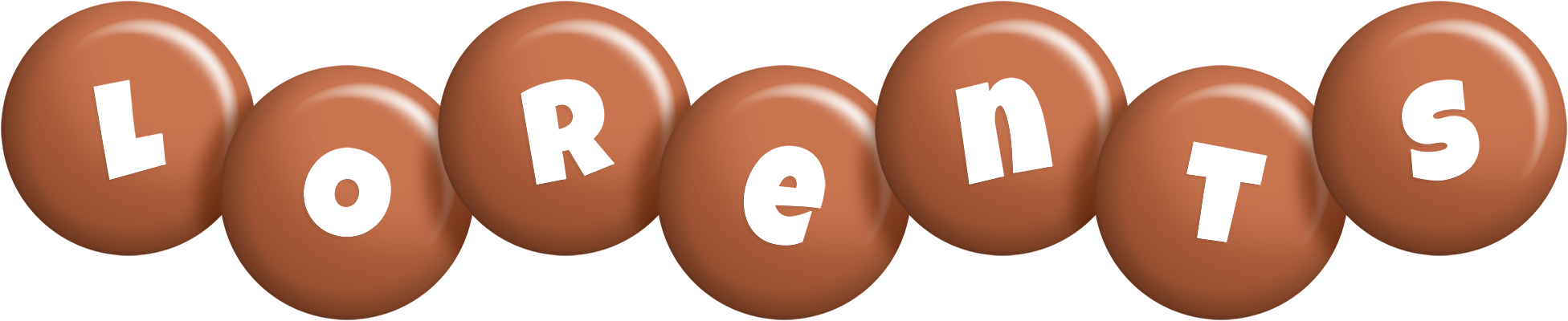 Lorents candy-brown logo