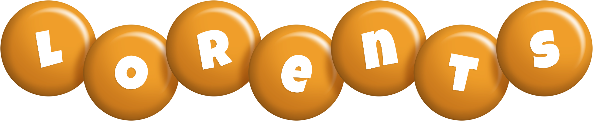 Lorents candy-orange logo
