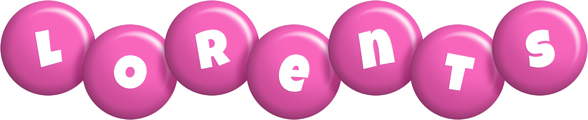 Lorents candy-pink logo