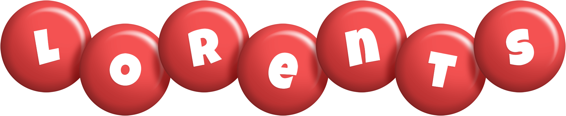 Lorents candy-red logo