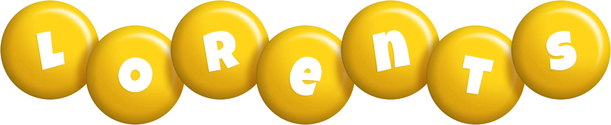 Lorents candy-yellow logo