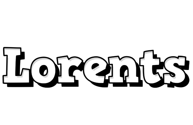 Lorents snowing logo