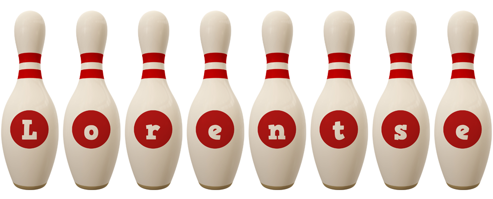 Lorentse bowling-pin logo