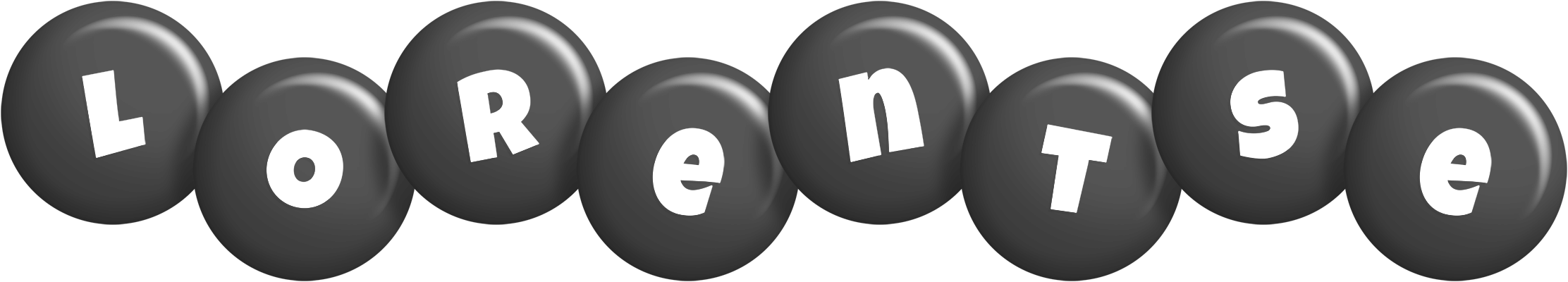 Lorentse candy-black logo