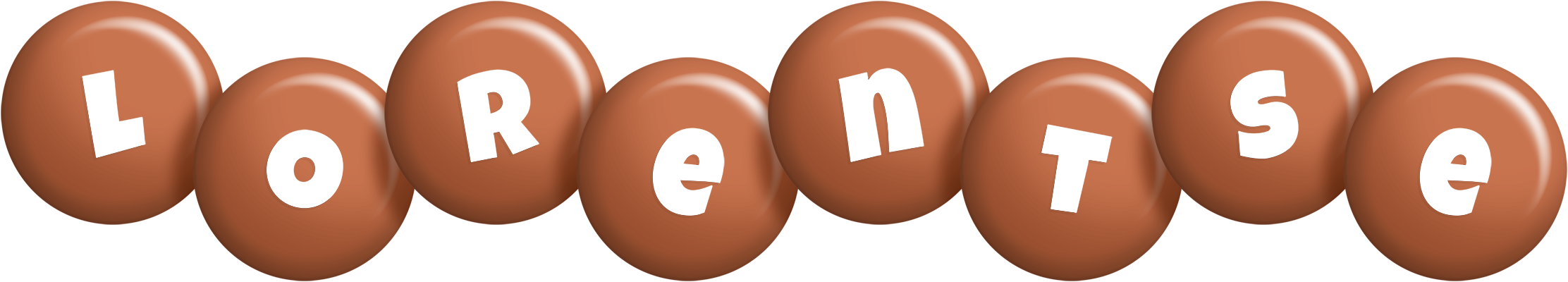 Lorentse candy-brown logo