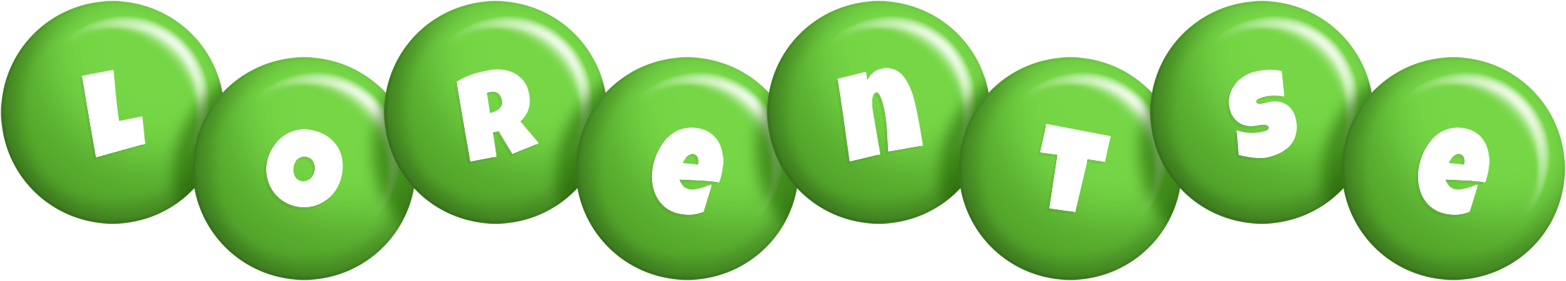 Lorentse candy-green logo