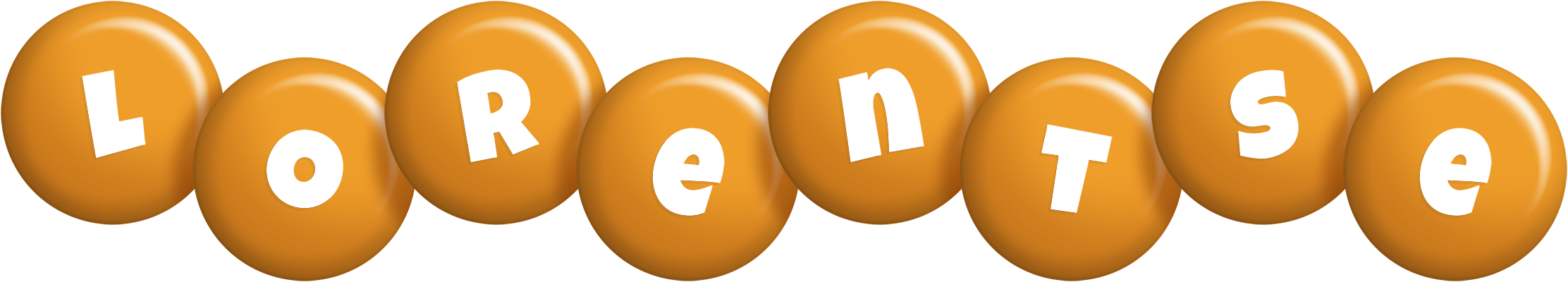 Lorentse candy-orange logo