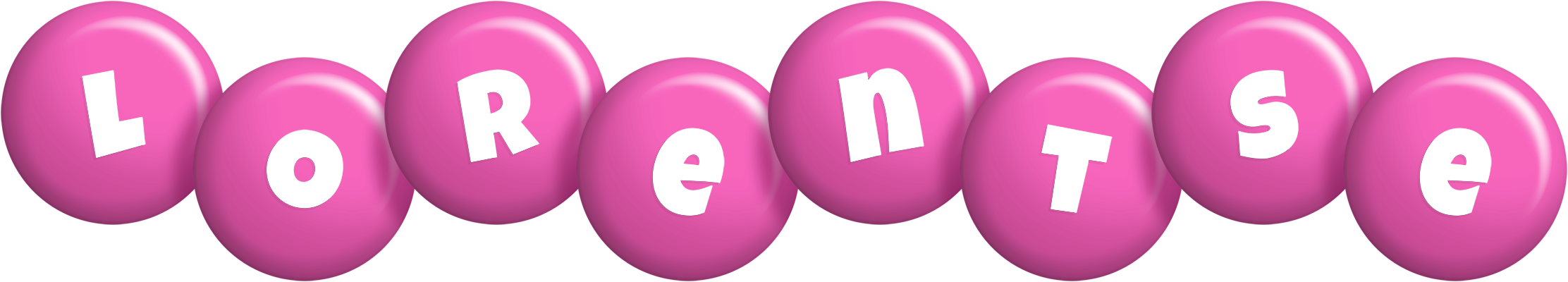 Lorentse candy-pink logo