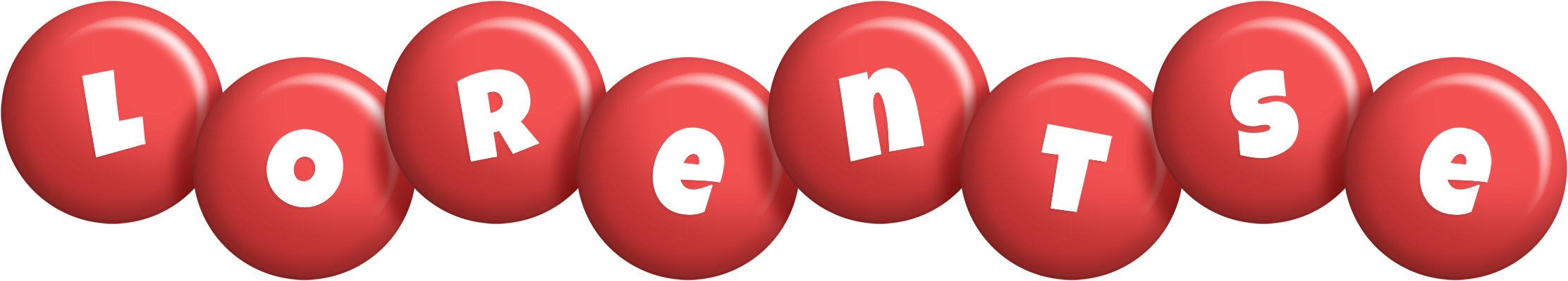 Lorentse candy-red logo