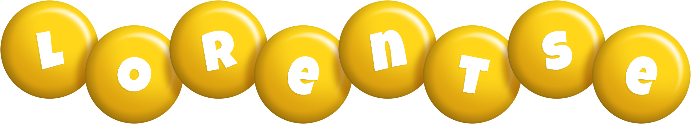 Lorentse candy-yellow logo