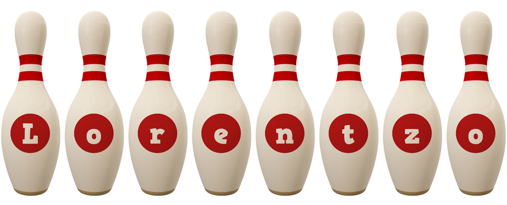 Lorentzo bowling-pin logo