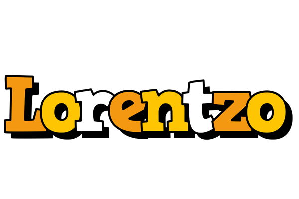 Lorentzo cartoon logo