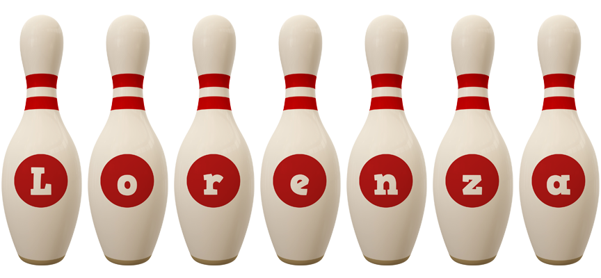 Lorenza bowling-pin logo