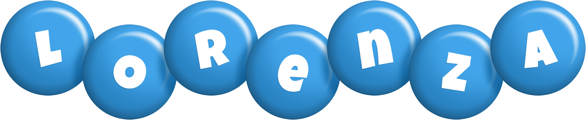 Lorenza candy-blue logo